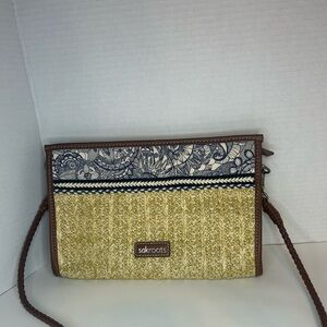 SAKROOTS Roma Mini Crossbody Bag Boho Purse Light Weight Nature Neutral‎ Tone
